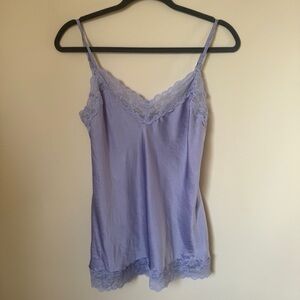 Intimissi Lavender Purple Lace Camisole Tank Top Size Small